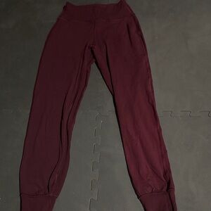 Lululemon burgundy legging Jogger Pants